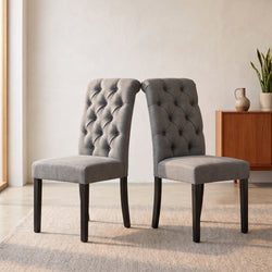 Roxy Light Grey Dining Chair (Set of 2)