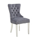 Leo Dining Chair (Grey Silver) (Set of 2)