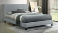 Uptown Queen Size Bed in Grey Fabric