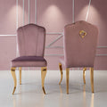 Diamond Pink Gold Dining Chair (Set of 2)