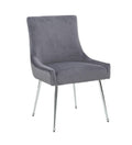 Celina Dining Chair (Grey Silver) (Set of 2)