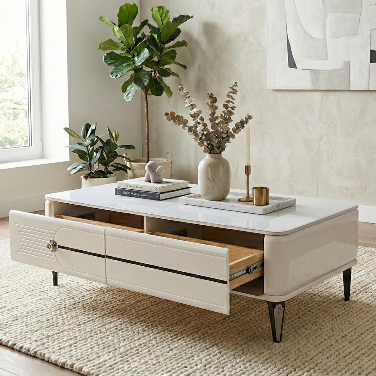 Nova Coffee Table White Gloss