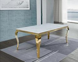 Kennedy Gold Dining Table 63"