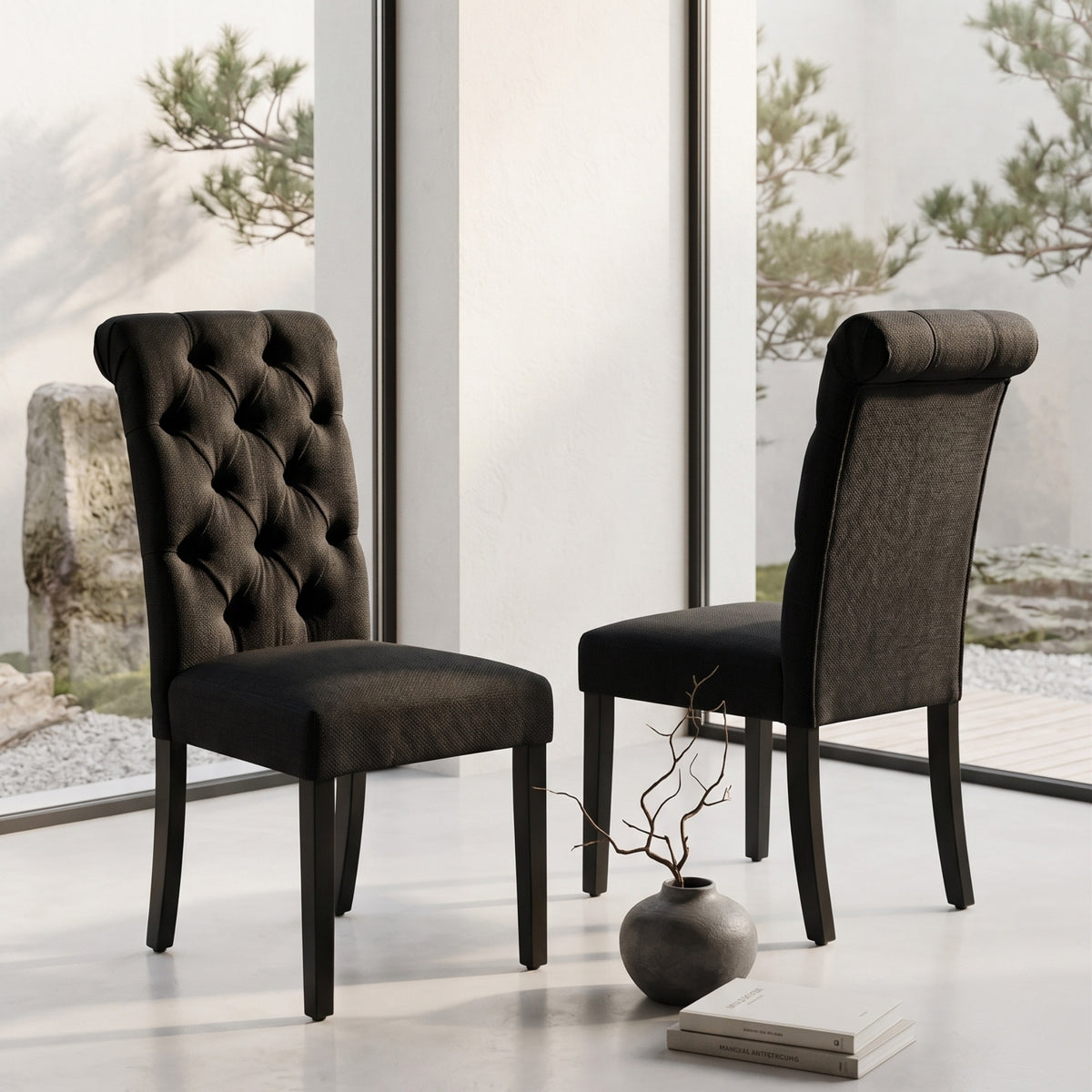 Roxy Black Dining Chair (Set of 2)