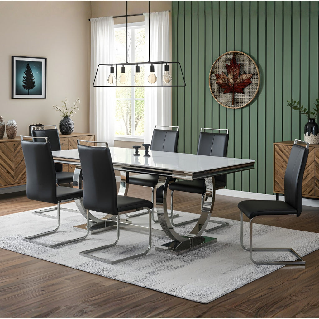 Francis Black Dining Chair (Set of 2)