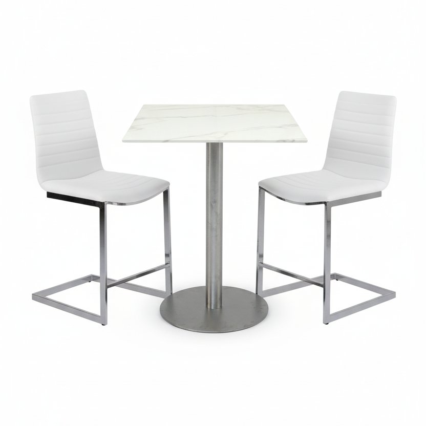 Hurricane & Pringle Marble-Top Pub Set