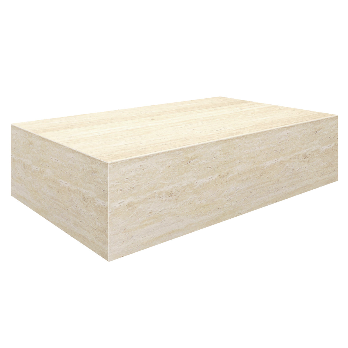 Artemis Rectangular Coffee Table (Travertine)