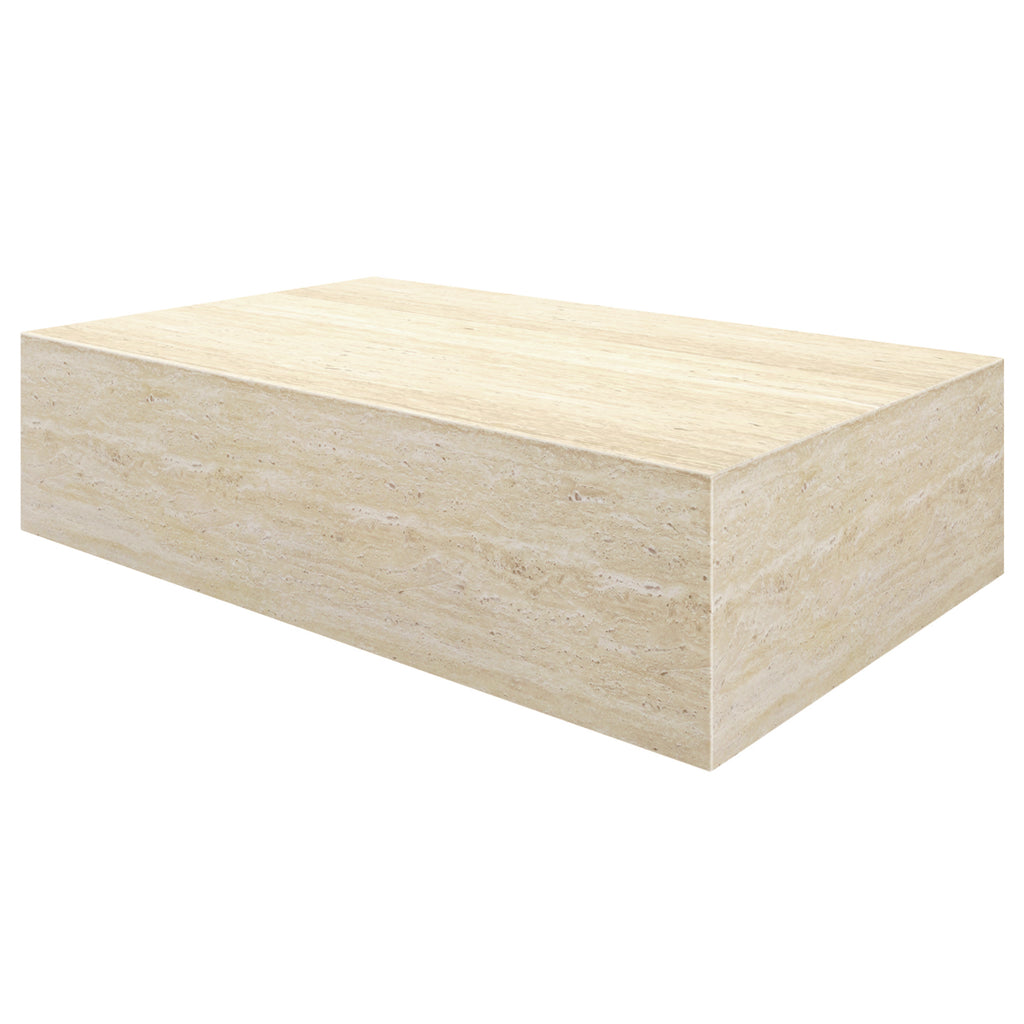 Artemis Rectangular Coffee Table (Travertine)