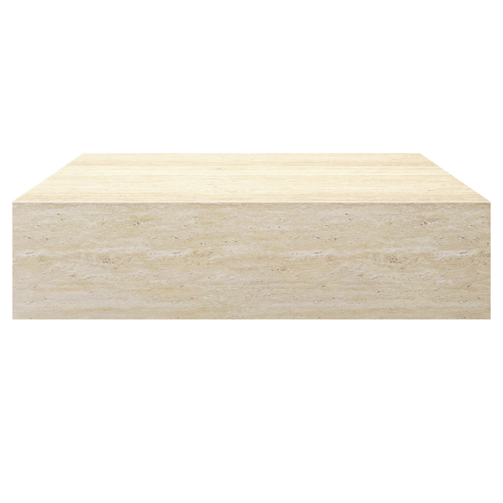 Artemis Rectangular Coffee Table (Travertine)