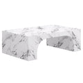 Atticus Rectangular Coffee Table (Bulgari White)