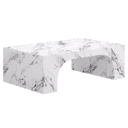 Atticus Rectangular Coffee Table (Bulgari White)