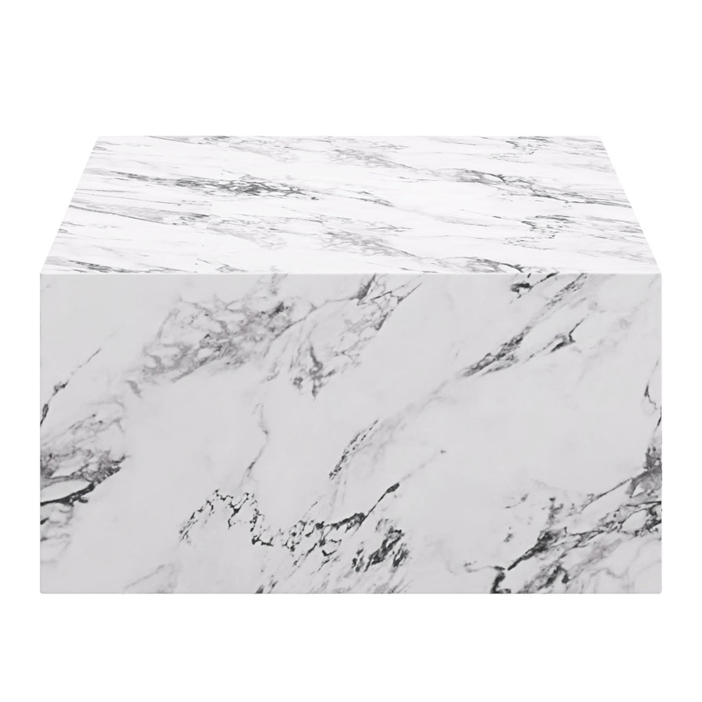 Atticus Rectangular Coffee Table (Bulgari White)