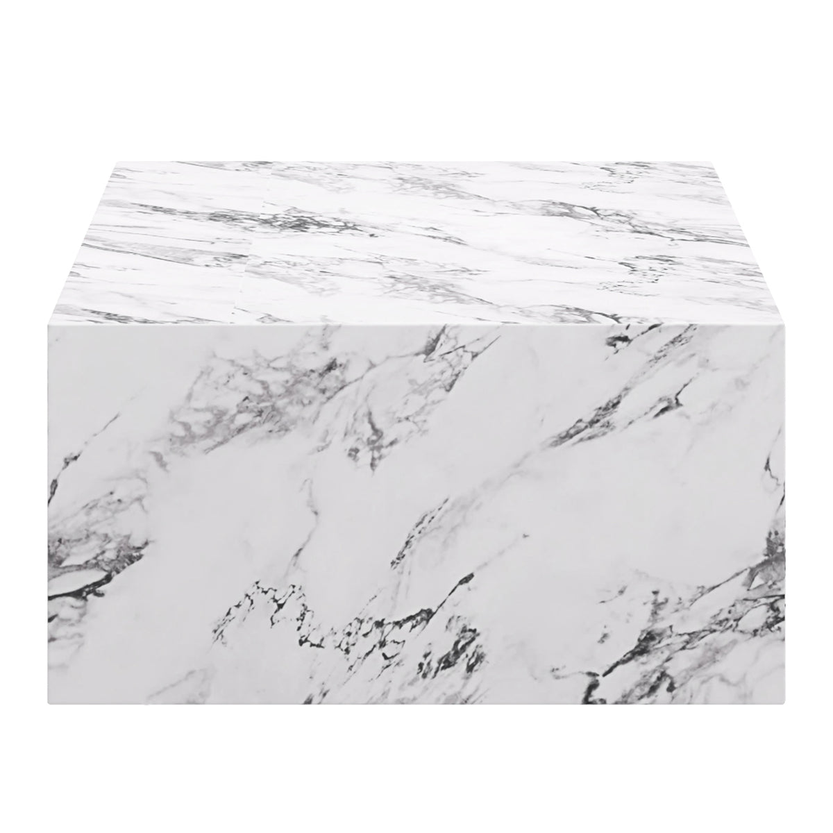 Atticus Rectangular Coffee Table (Bulgari White)