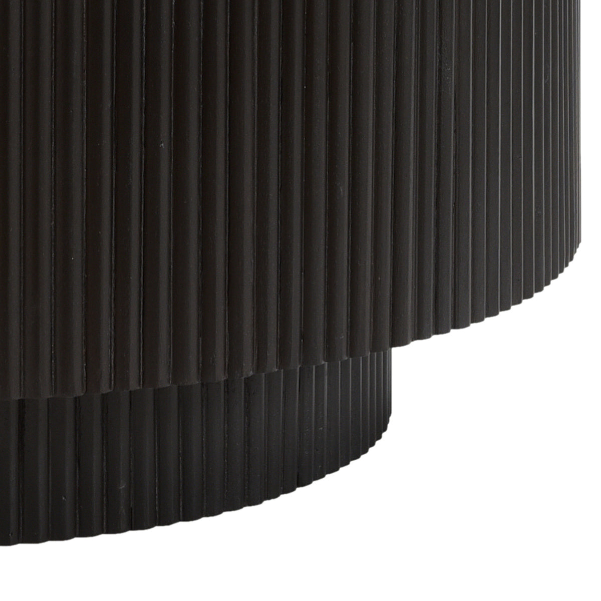 Reyna Round Coffee Table with Storage (Black and White)
