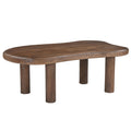 Zaloa Organic Coffee Table (Dark Walnut)