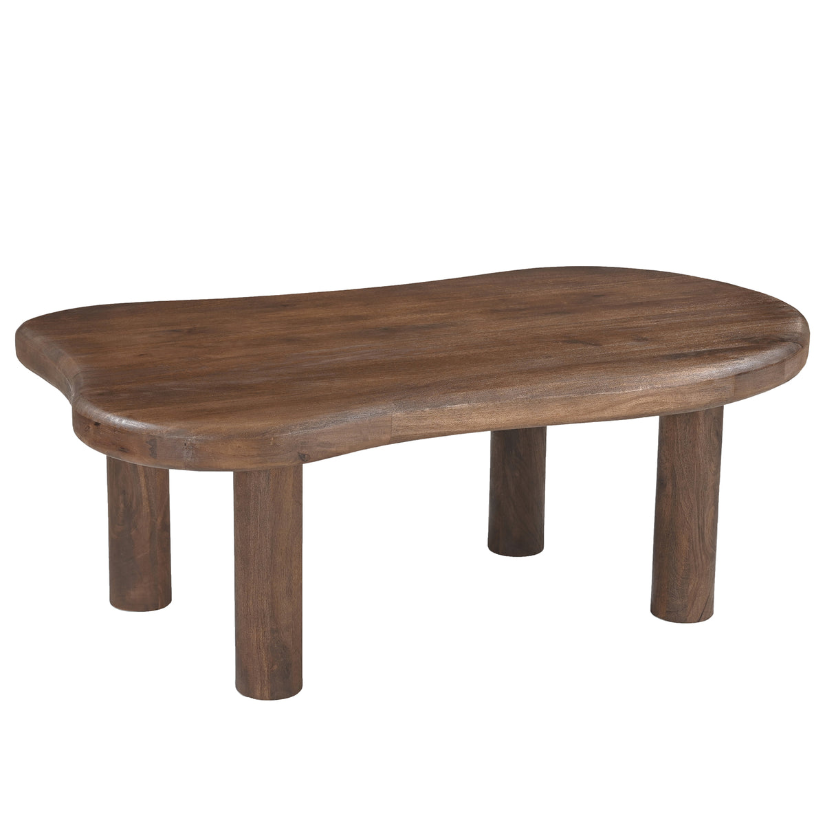 Zaloa Organic Coffee Table (Dark Walnut)