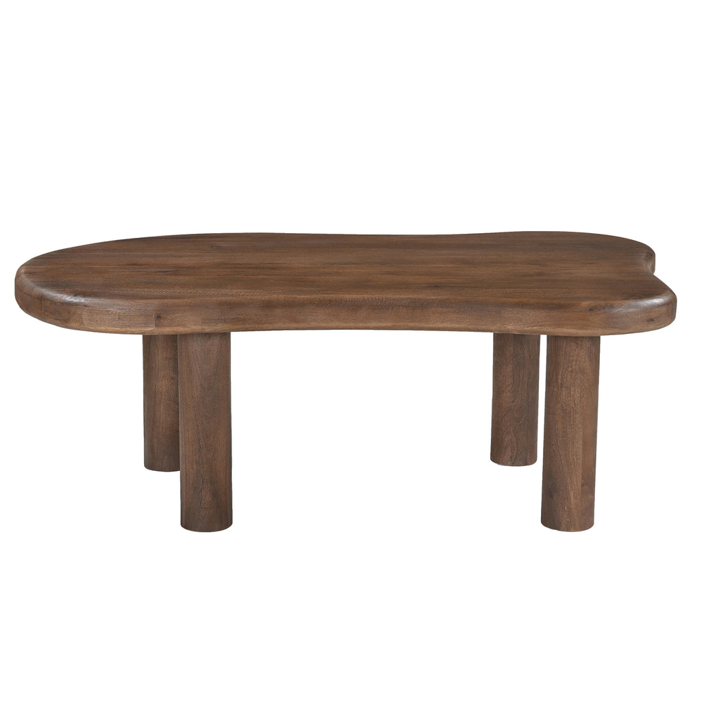 Zaloa Organic Coffee Table (Dark Walnut)