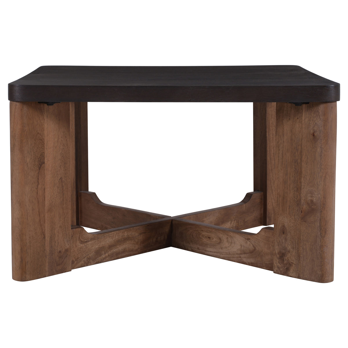 Merano Square Coffee Table (Mocha and Walnut)