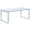 Zevon Rectangular Coffee Table (Silver)