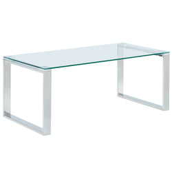 Zevon Rectangular Coffee Table (Silver)