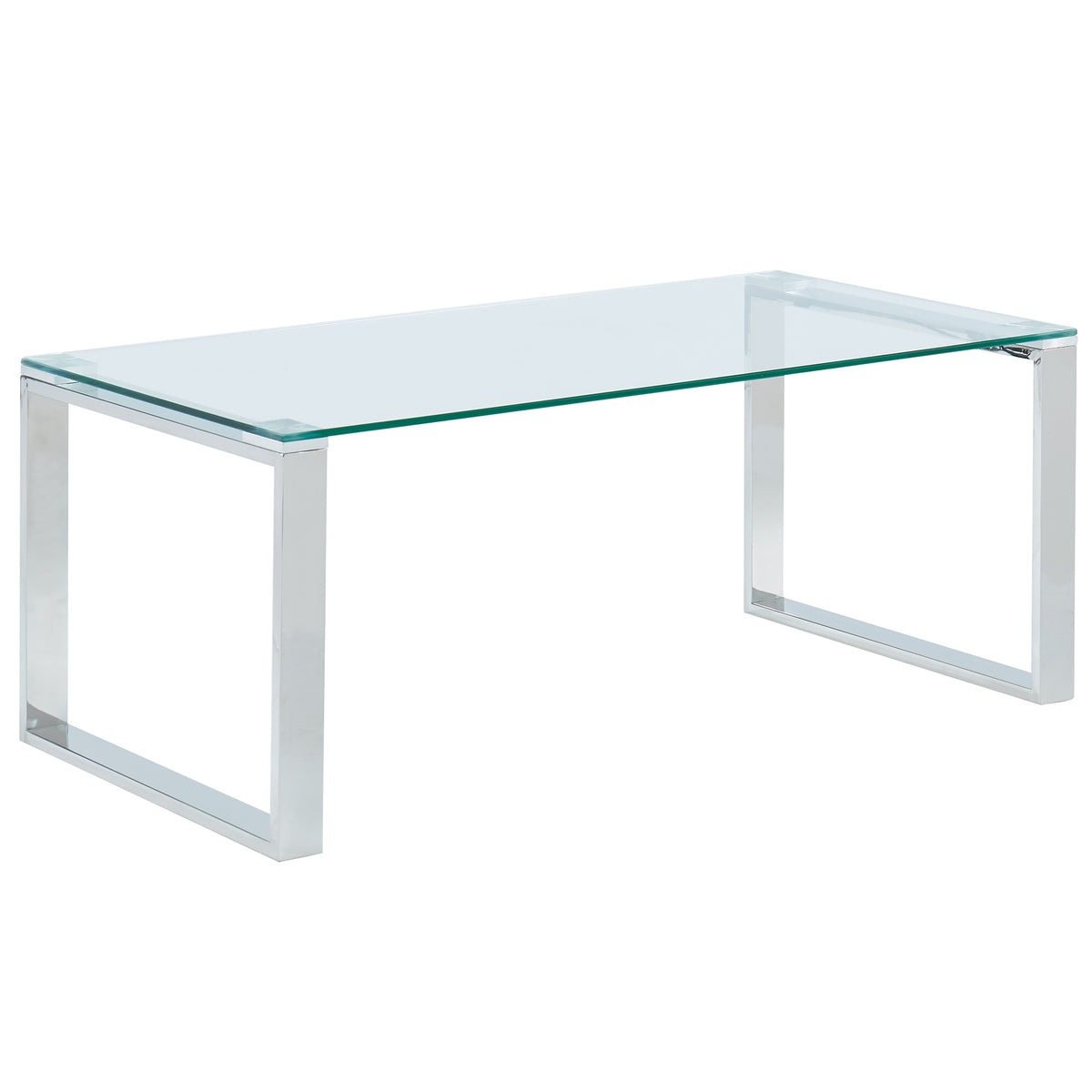 Zevon Rectangular Coffee Table (Silver)