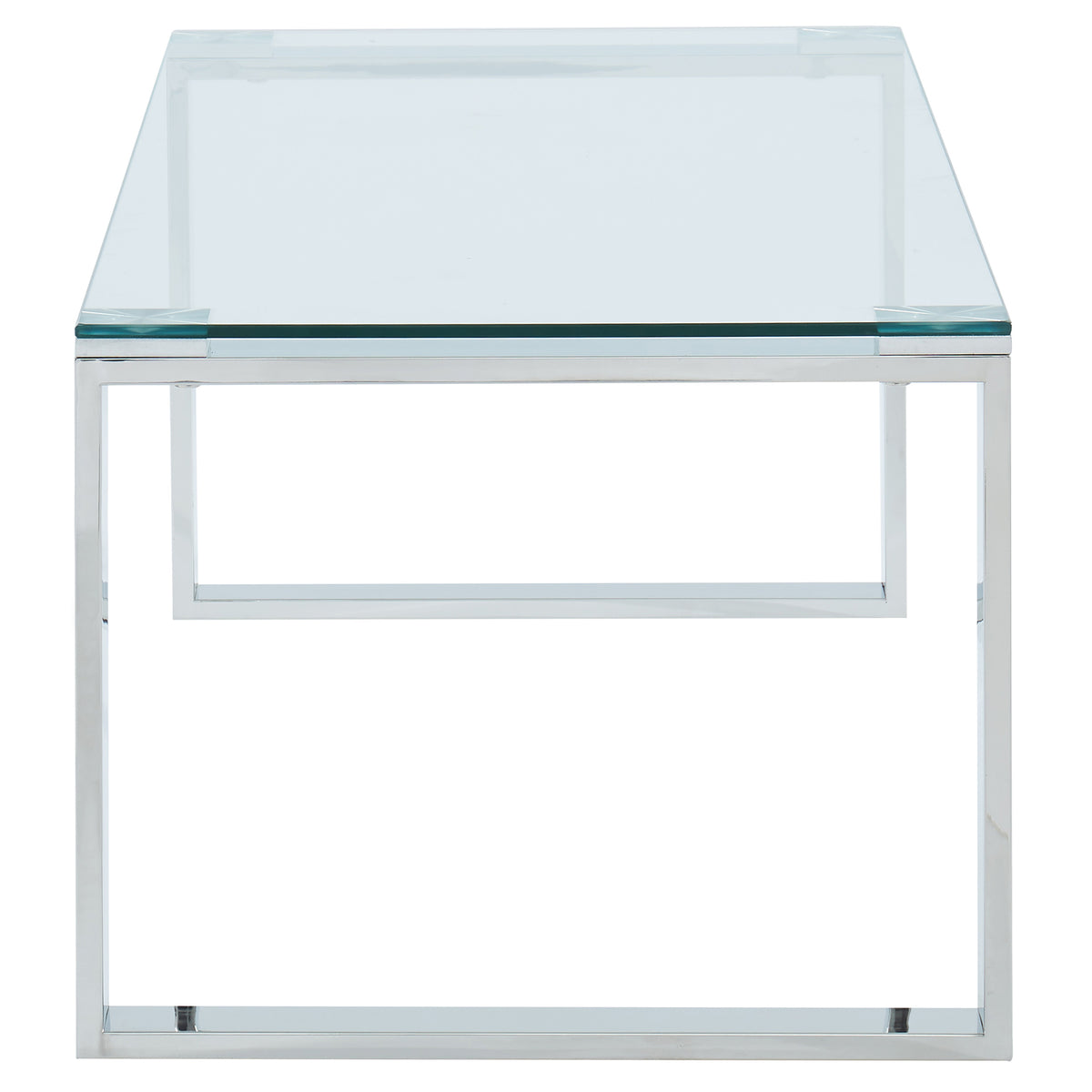 Zevon Rectangular Coffee Table (Silver)
