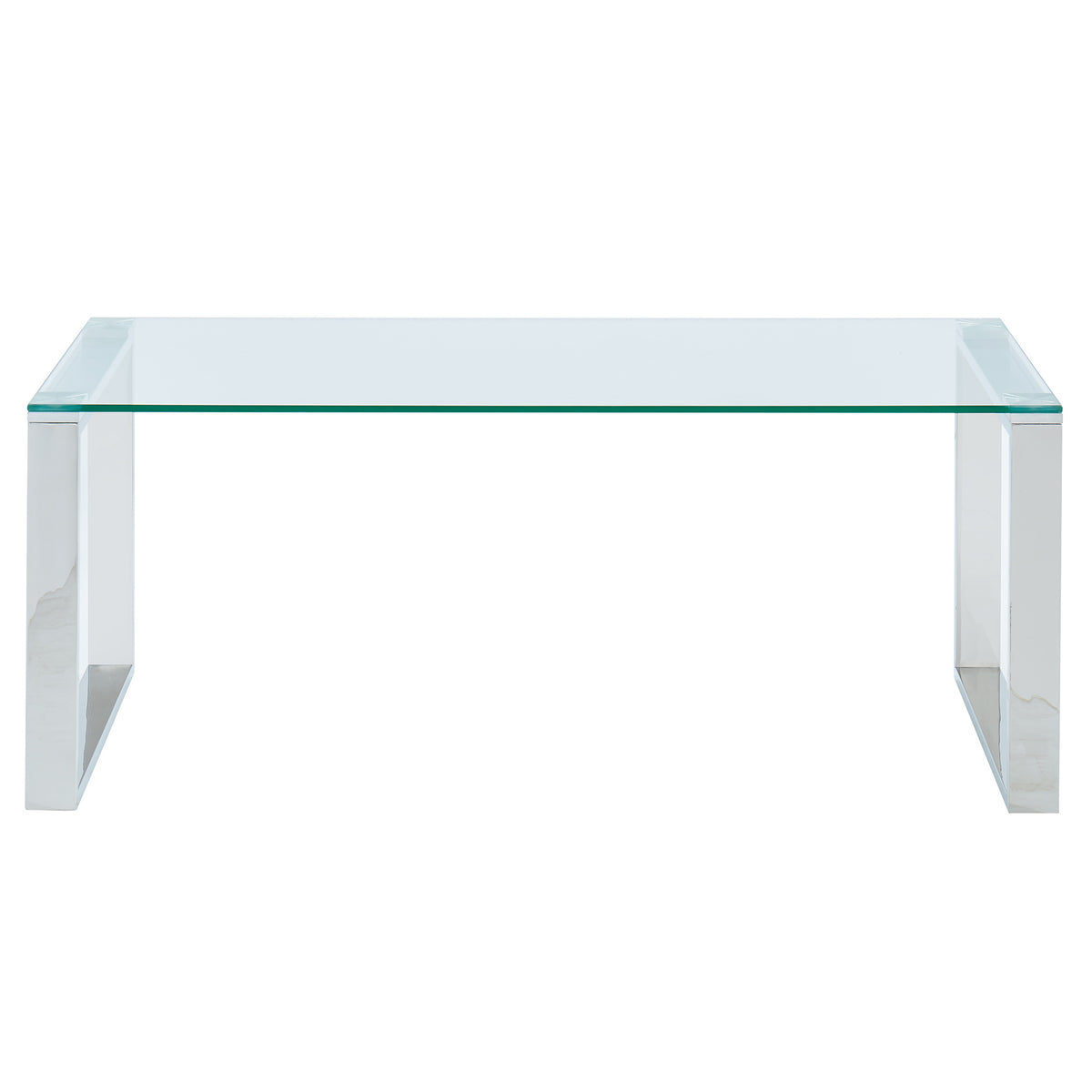 Zevon Rectangular Coffee Table (Silver)