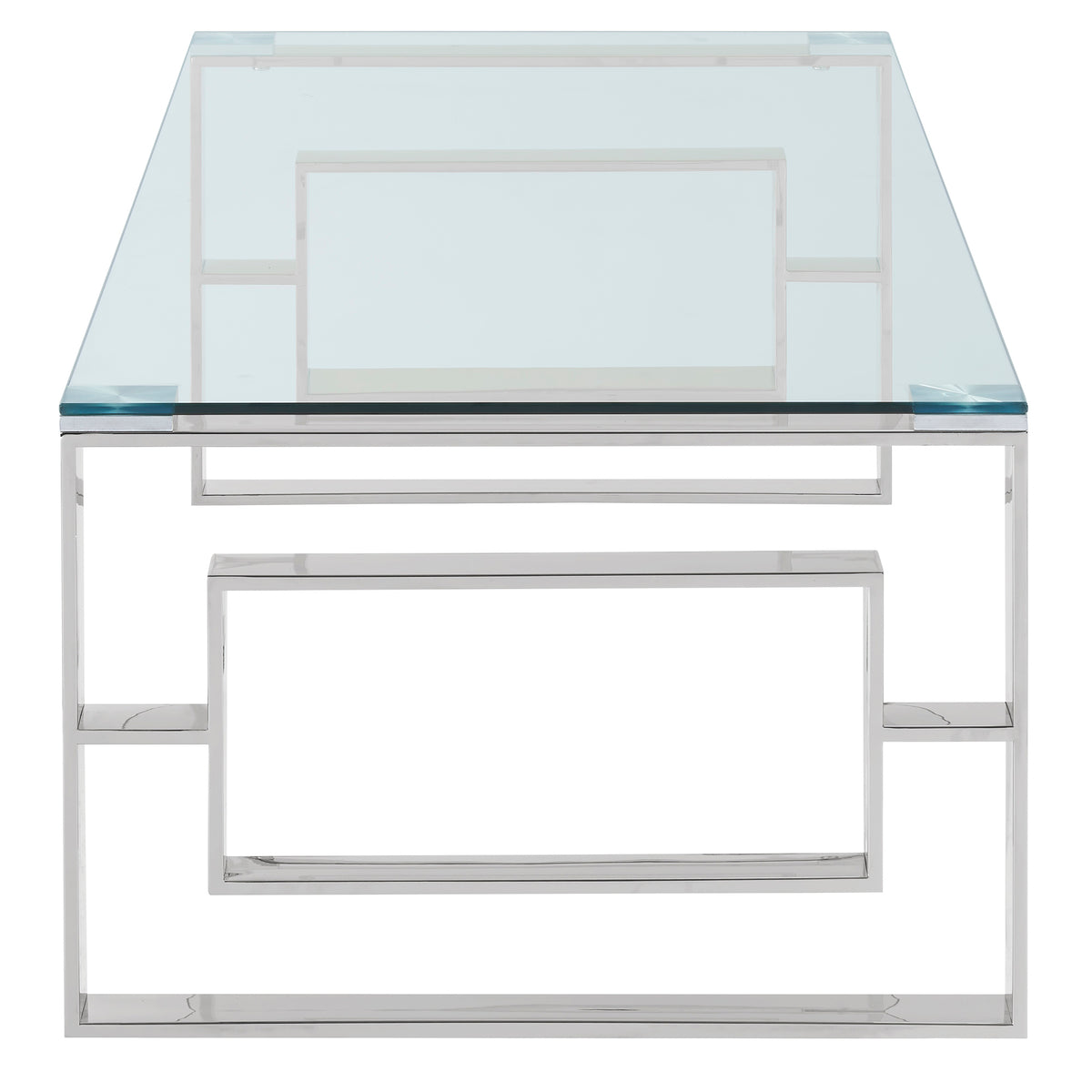 Eros Rectangular Coffee Table (Silver)