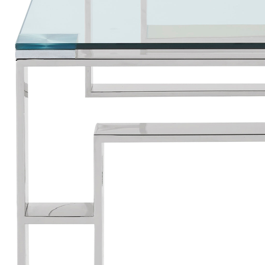 Eros Rectangular Coffee Table (Silver)