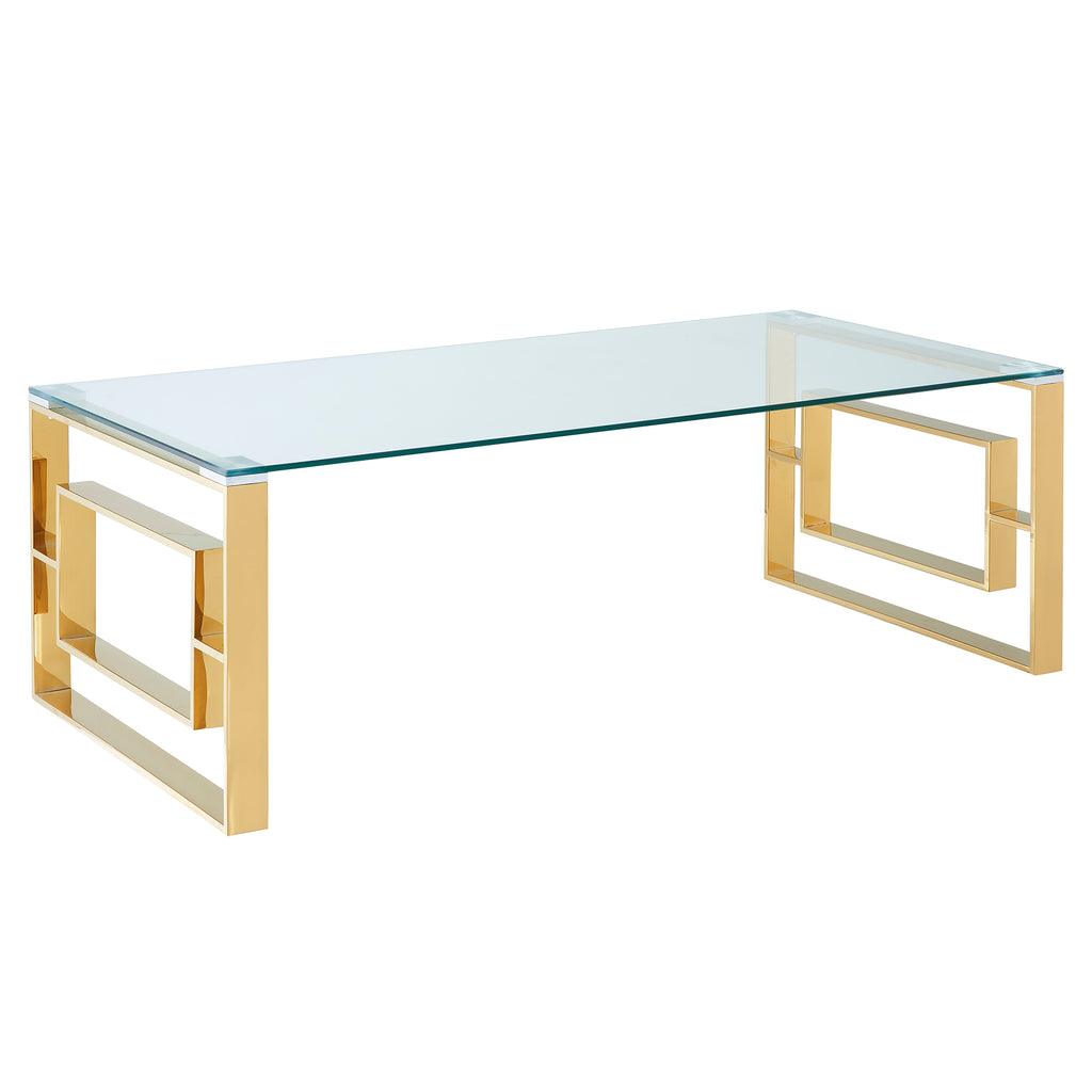 Eros Rectangular Coffee Table (Gold)