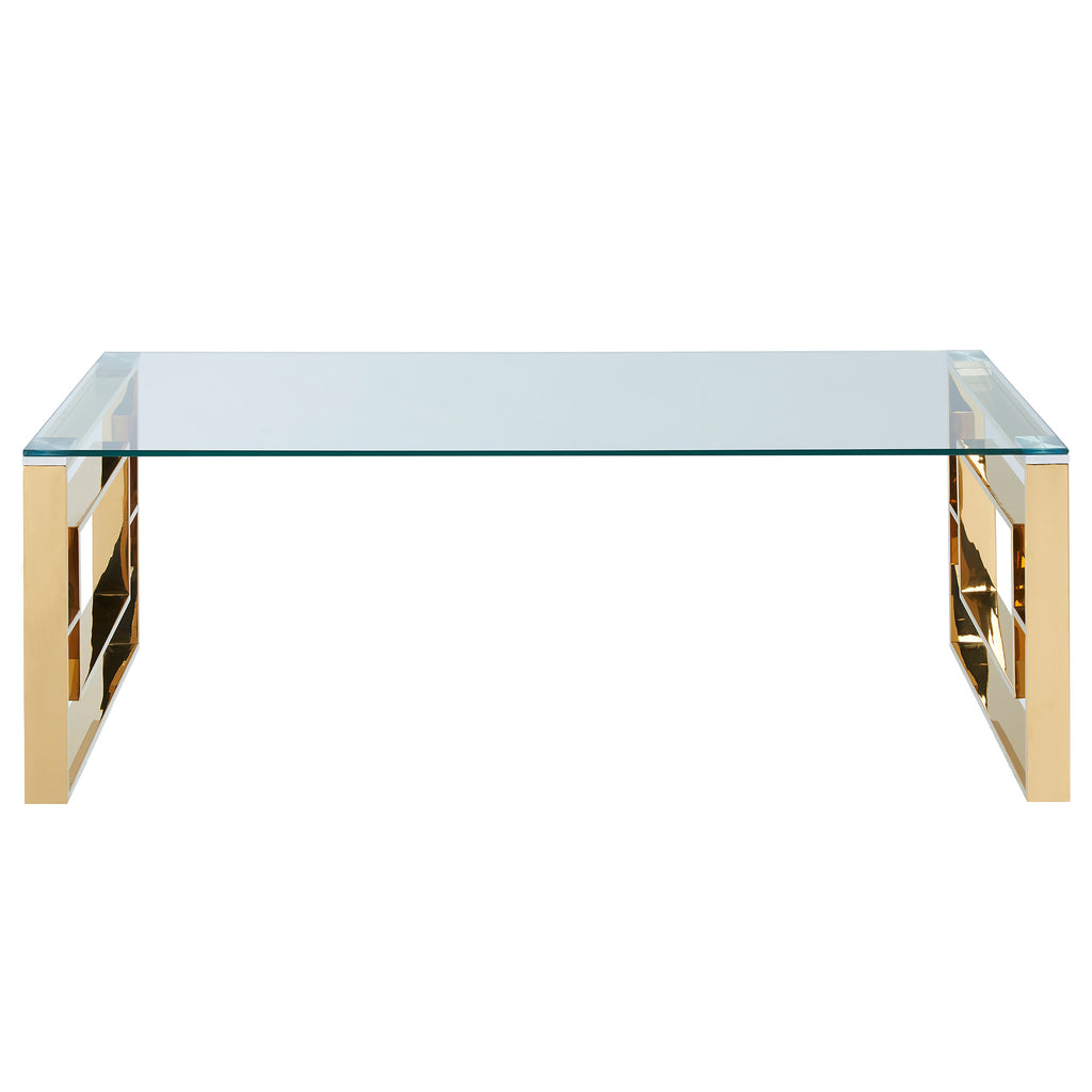 Eros Rectangular Coffee Table (Gold)