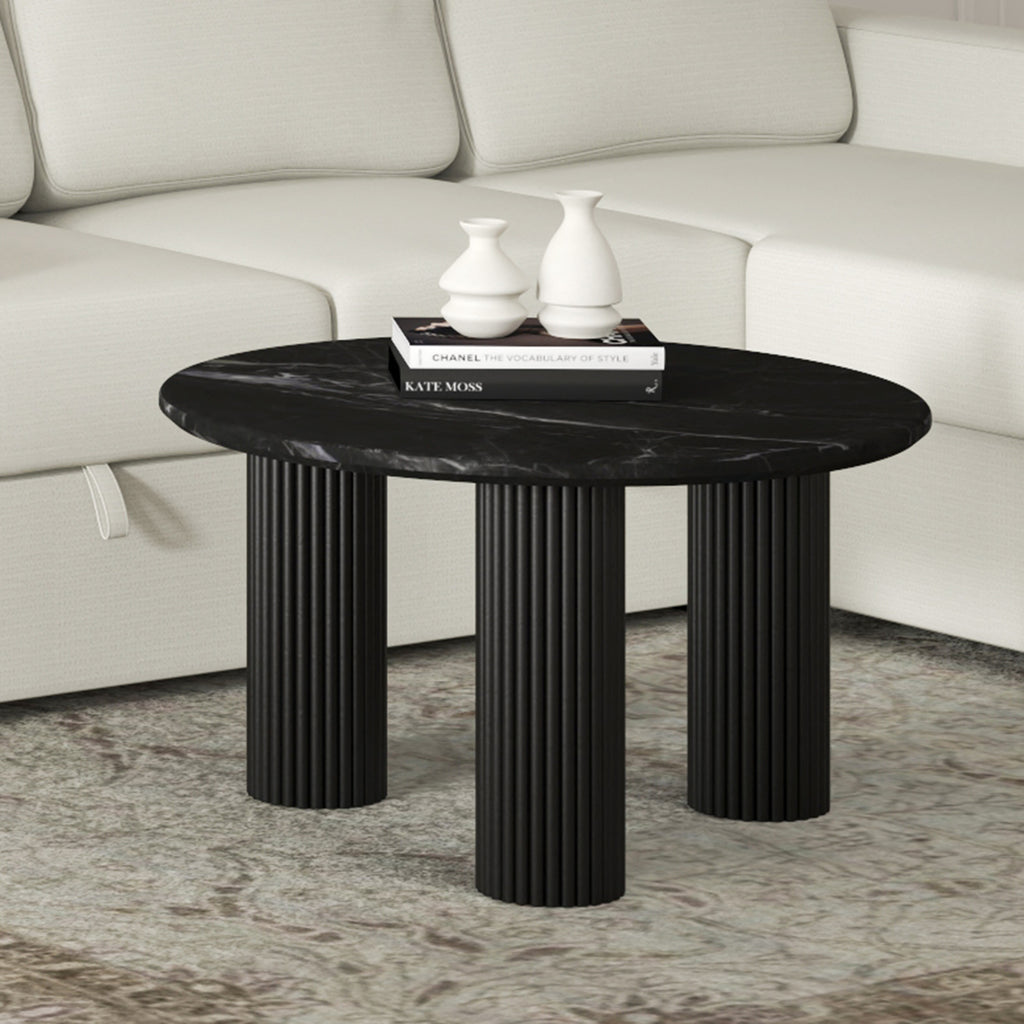 Jilsa Coffee Table (Black and Black)