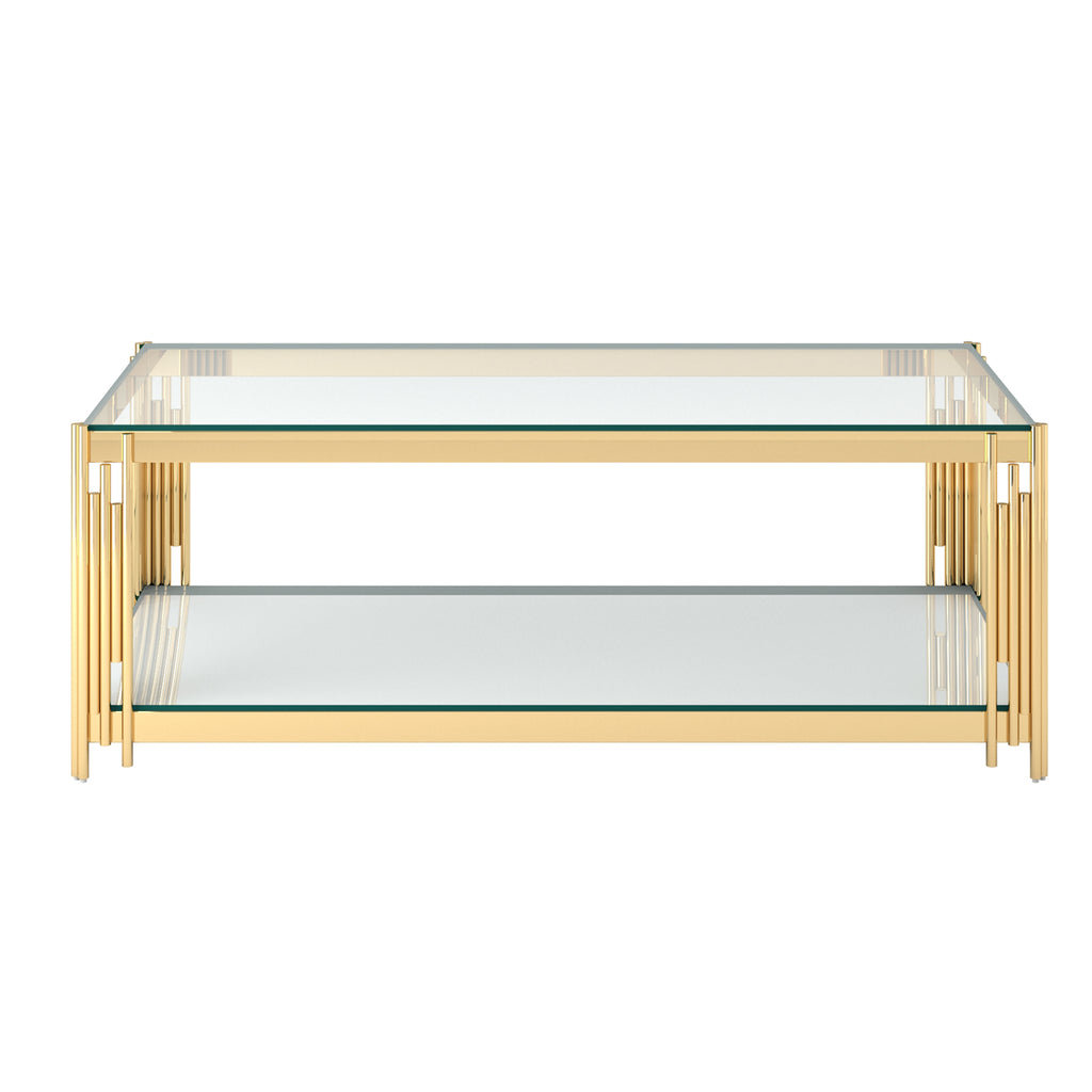 Estrel Rectangular Coffee Table (Gold)