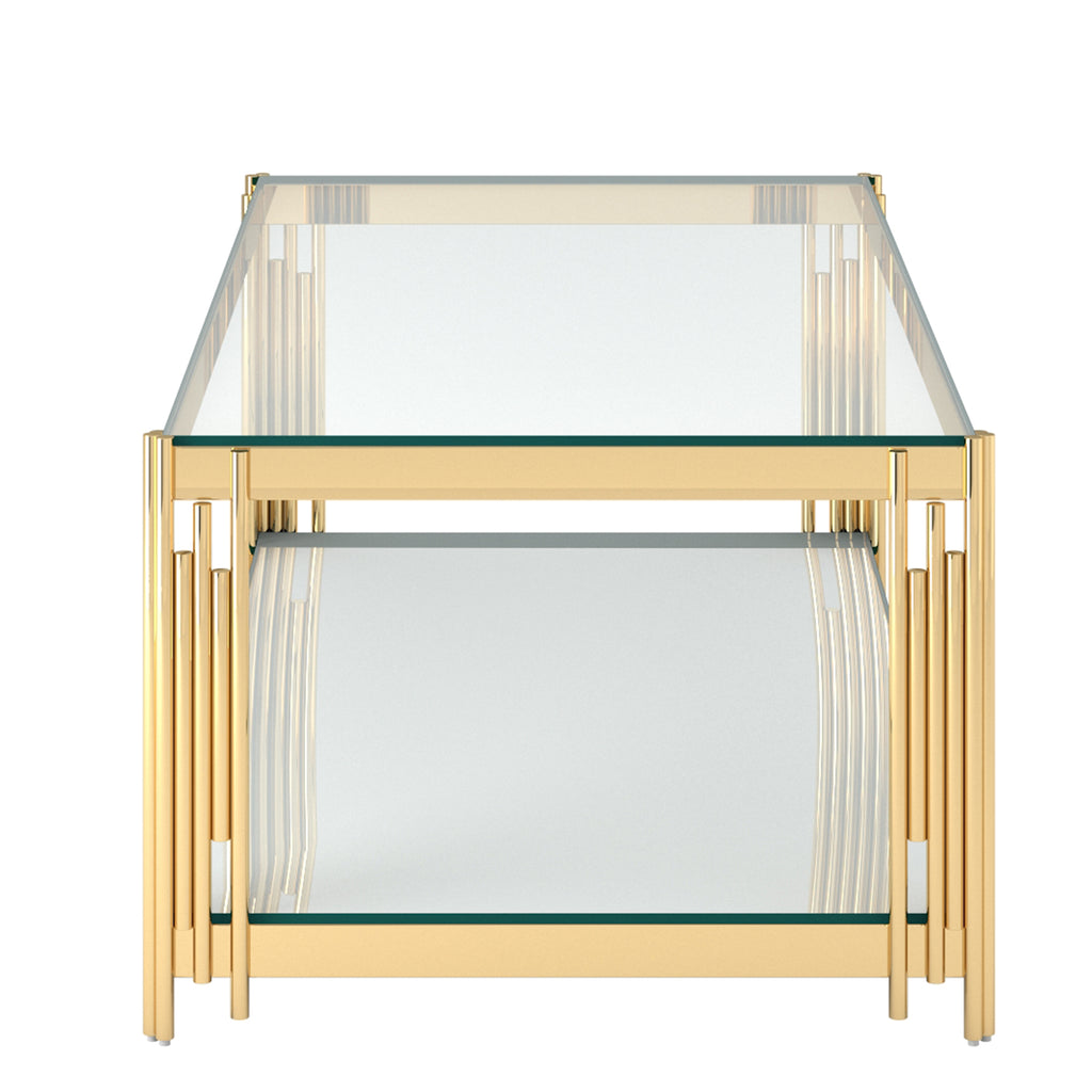 Estrel Rectangular Coffee Table (Gold)