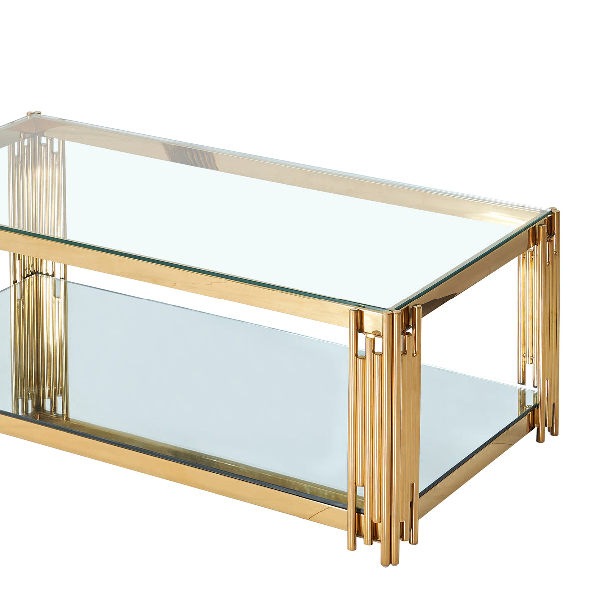 Estrel Rectangular Coffee Table (Gold)