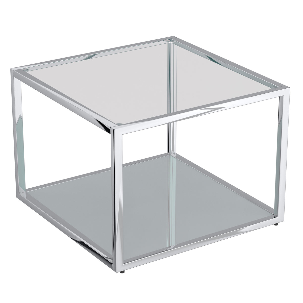 Casini Small Square Coffee Table (Silver)