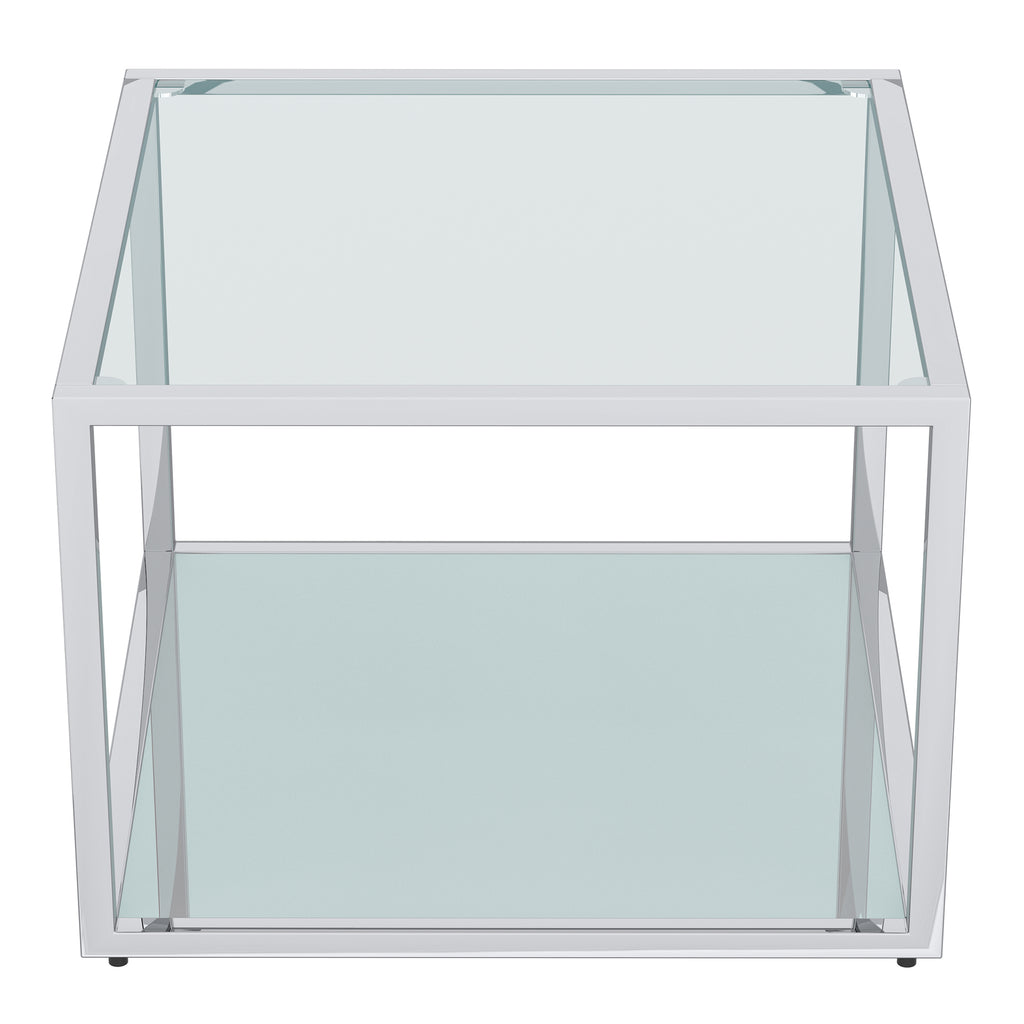 Casini Small Square Coffee Table (Silver)