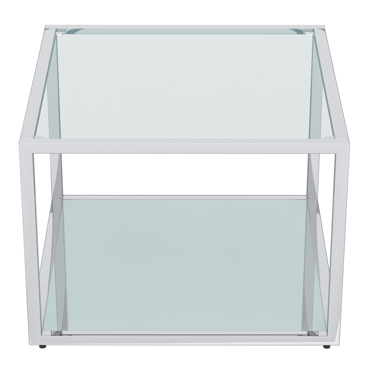 Casini Small Square Coffee Table (Silver)