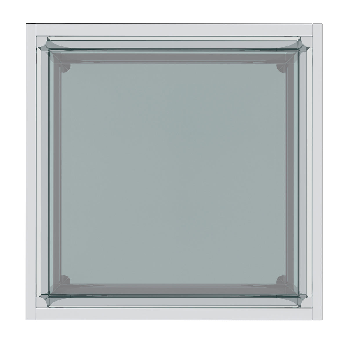 Casini Small Square Coffee Table (Silver)