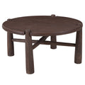 Carlyn Round Coffee Table (Dark Walnut)