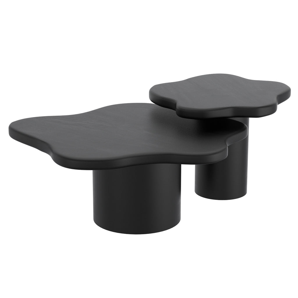 Mayal 2pc Coffee Table Set (Black)