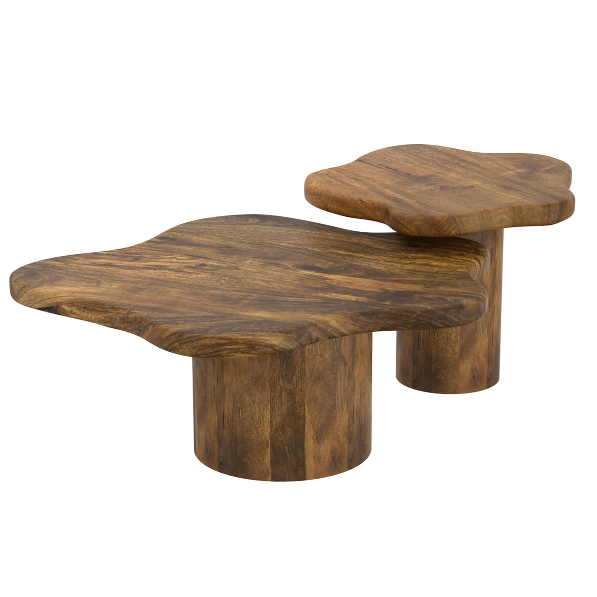 Mayal 2pc Coffee Table Set (Walnut)