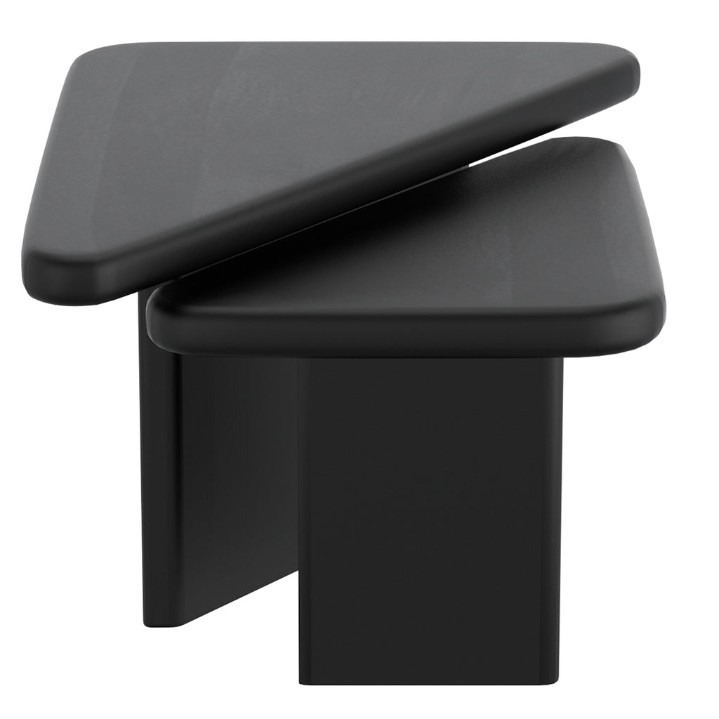 Draco 2pc Coffee Table Set (Black)