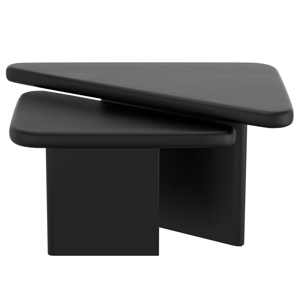 Draco 2pc Coffee Table Set (Black)