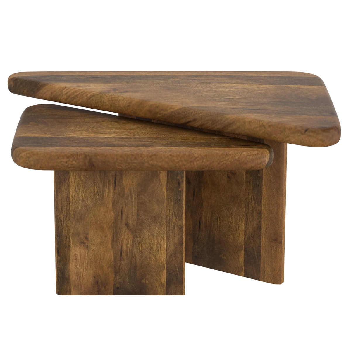 Draco 2pc Coffee Table Set (Walnut)