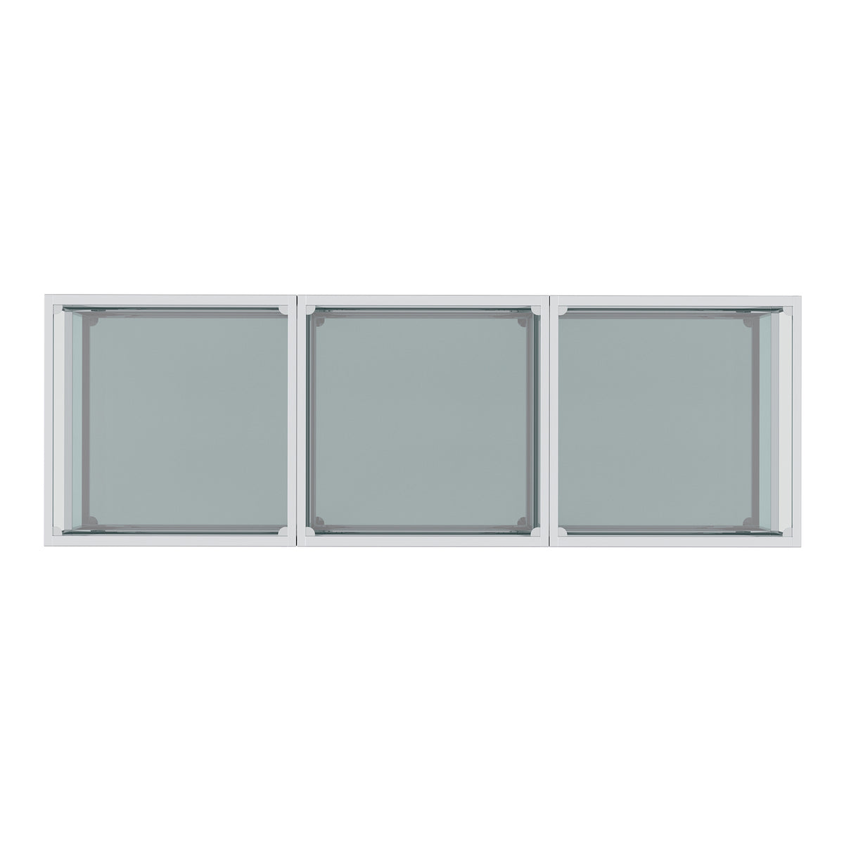 Casini 3pc Small Coffee Table Set (Silver)