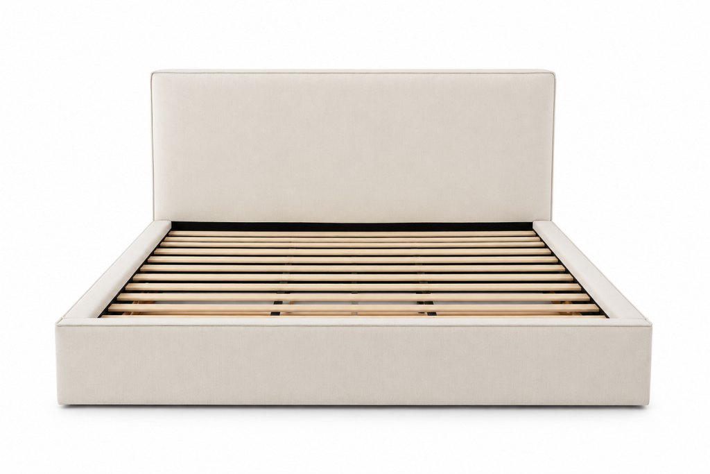 King Storage Bed (Beige)