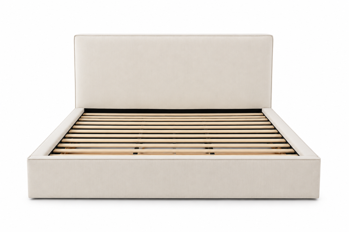 King Storage Bed (Beige)