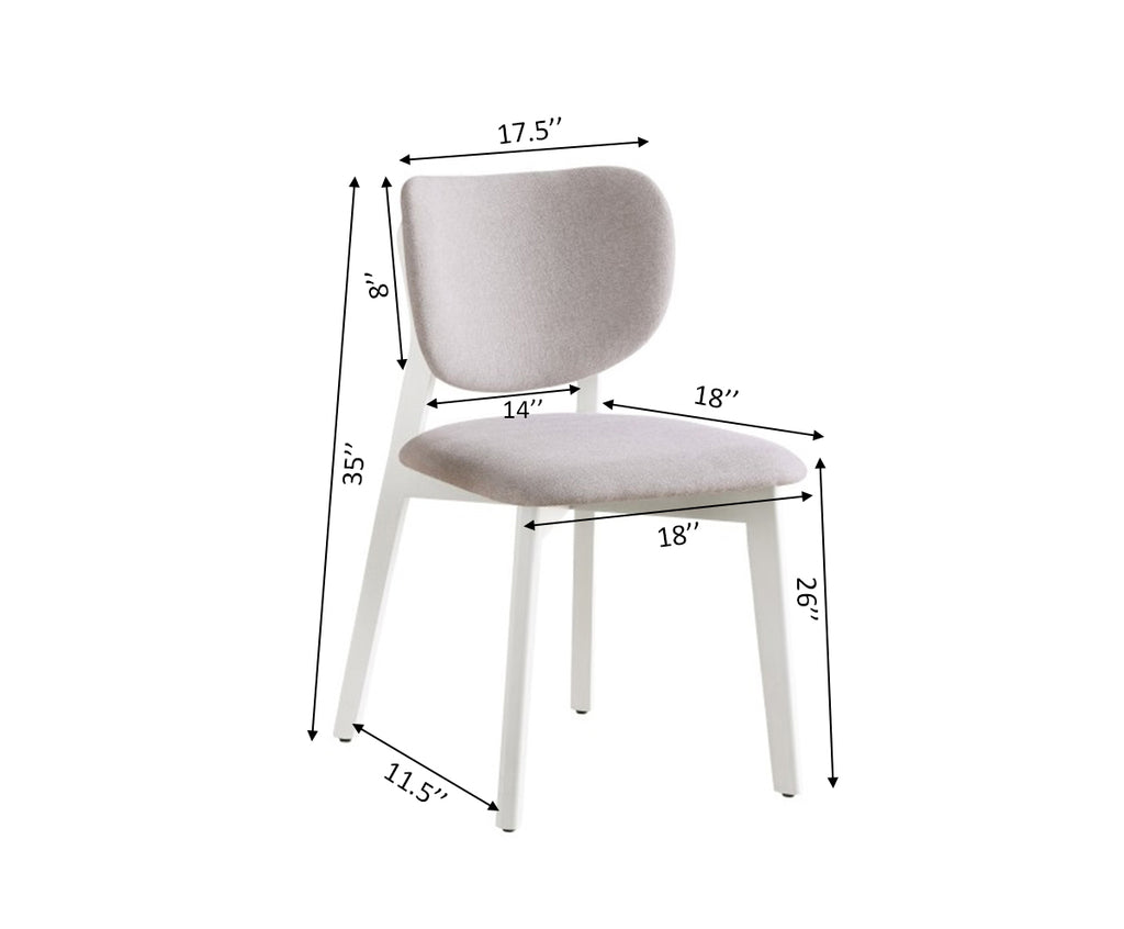 Dining Chair (Cream) (Set of 2)