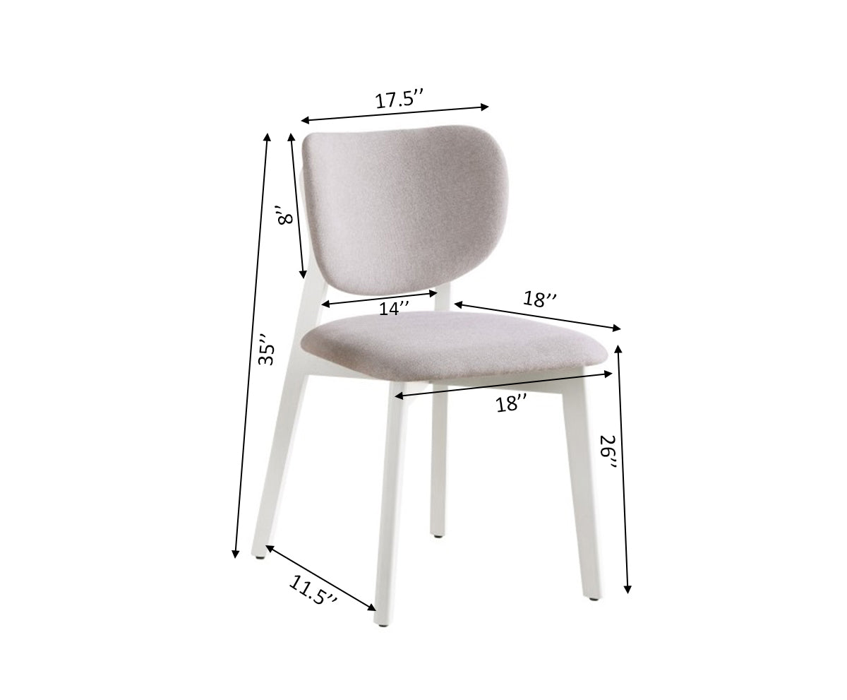 Dining Chair (Cream) (Set of 2)